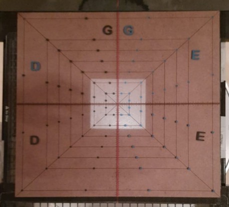 Versão preliminar (protótipo) na realização do teste de campo luminoso