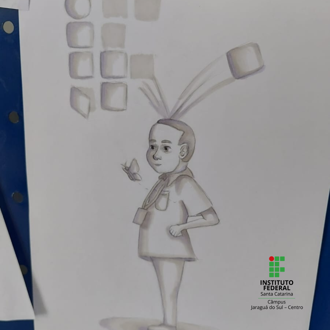 Caricatura elaborada por estudante da 7ª fase de Química