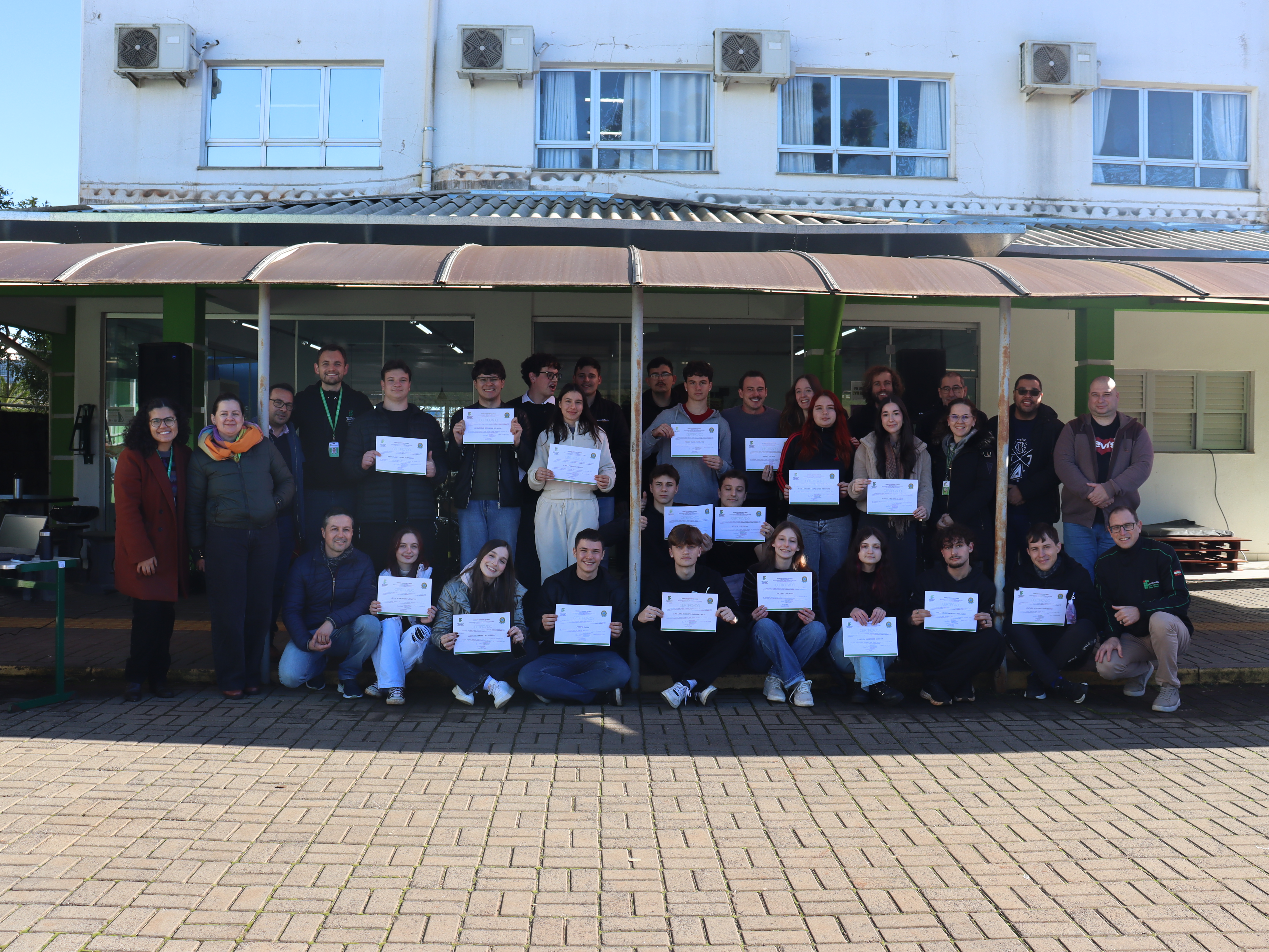 Esta foi a primeira certificação intermediária entregue pelo curso técnico integrado em Sistemas de Energia Renovável do IFSC Câmpus Chapecó