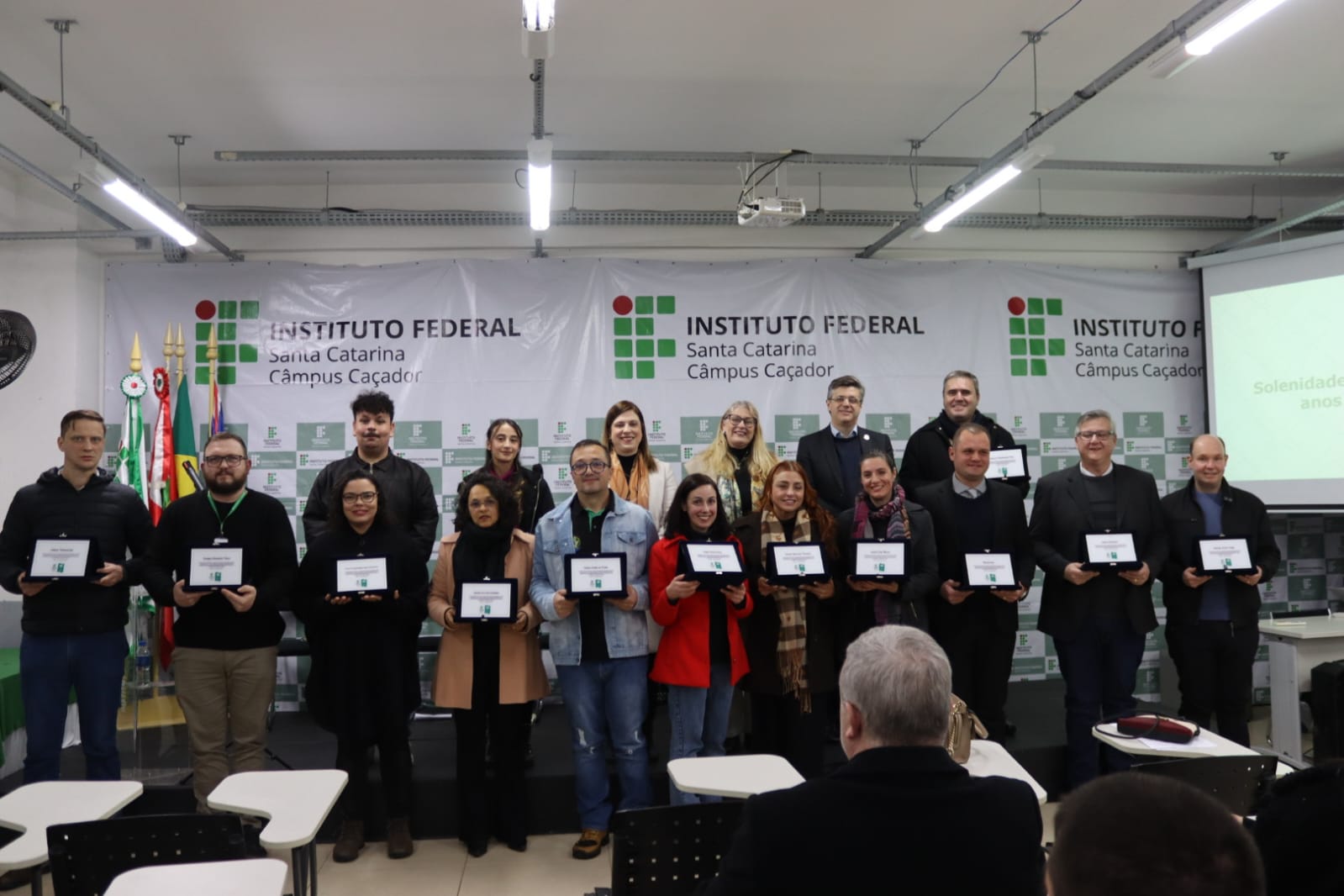 Servidores homenageados
